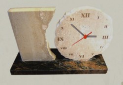 custom marble clock